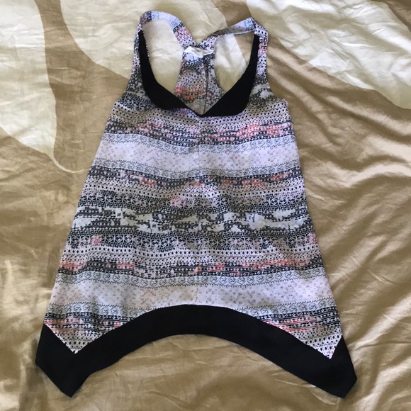 BCBG Tuxedo like Racerback Top - Picture 1 of 13